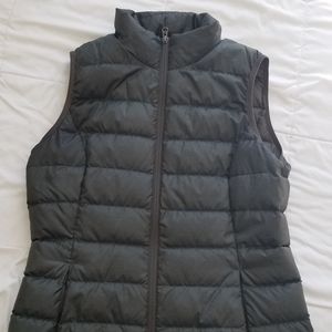 Eddie Bauer olive color down vest